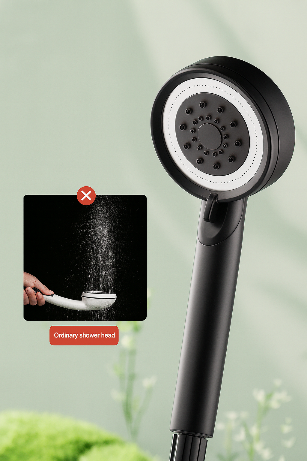 Pommeau de Douche Haute Pression 5 Modes – Filtration Avancée pour un Jet Puissant et Relaxant